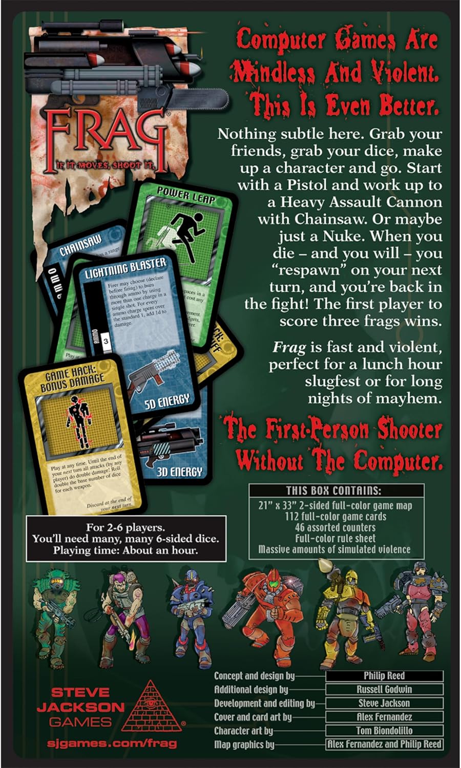 Steve Jackson Games | Frag: The Ultimate First-Person Shooter Party Board Game | Fast-Paced Tabletop