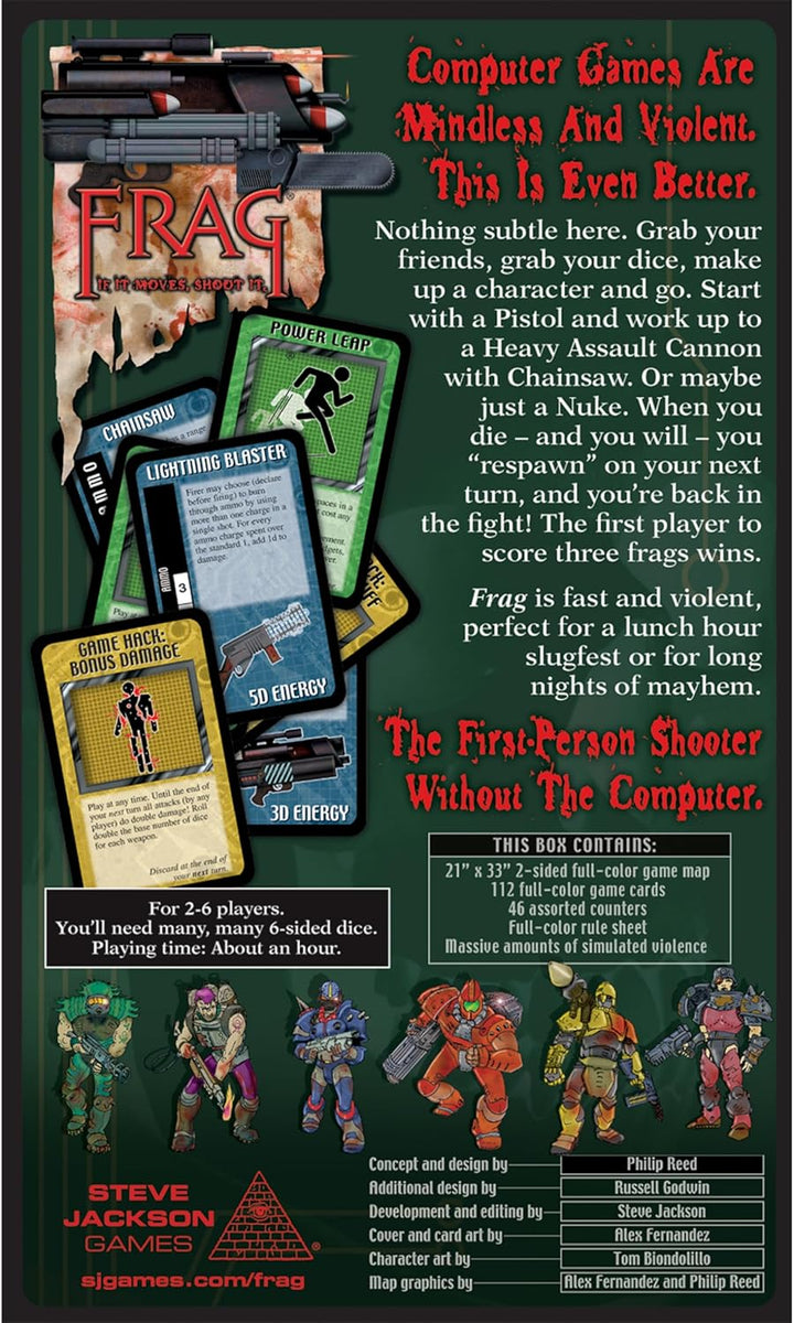 Steve Jackson Games | Frag: The Ultimate First-Person Shooter Party Board Game | Fast-Paced Tabletop