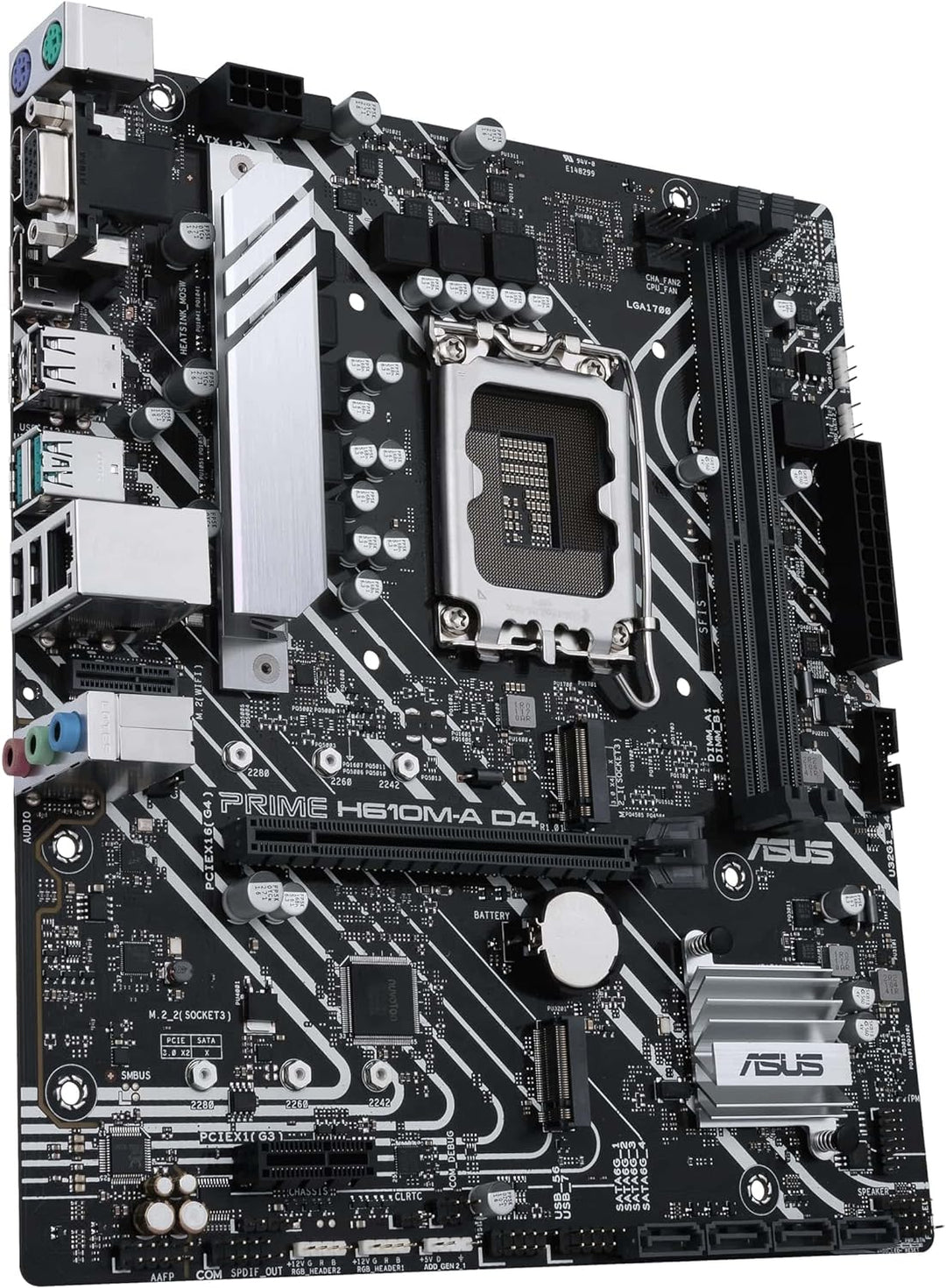 ASUS Prime H610M-A D4-CSM Business Mainboard Sockel Intel LGA 1700 (mATX, PCIe 4.0, 1Gb Ethernet, AS