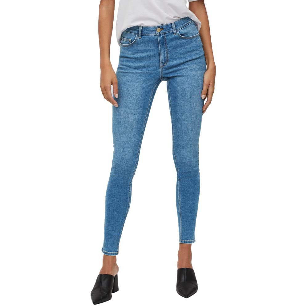 Vila Damen Jeans S / 30L Medium Blue Denim, S / 30L Medium Blue Denim