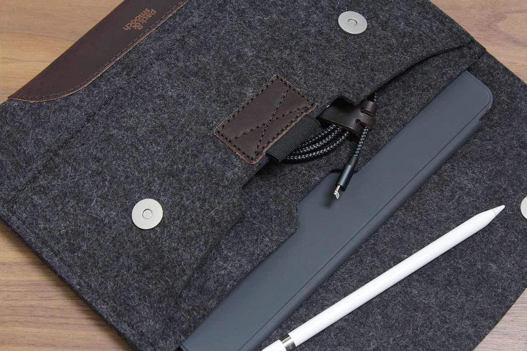 Pack & Smooch Für iPad Pro 9.7" / iPad 9.7" | Hülle Sleeve Case | 100% Wollfilz Pflanzlich Gegerbtes