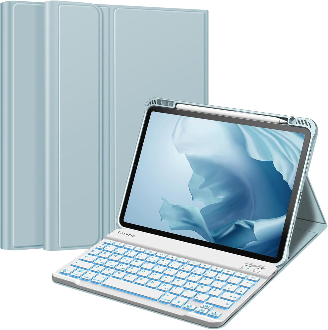 Fintie Tastatur Hülle für iPad Pro 11 Zoll 2022 / iPad Pro 11 2021/2020/ 2018 - Soft TPU Rückseite G