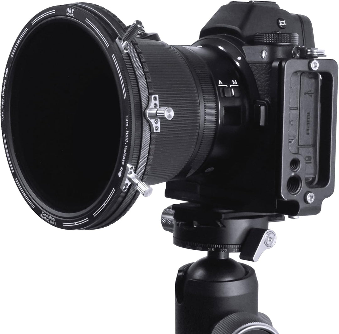 H&Y Variabler ND-Filter, PL Filter, 67-82mm, REVORING Variable, ND3-1000+CPL MarkII, Nivellierung, v