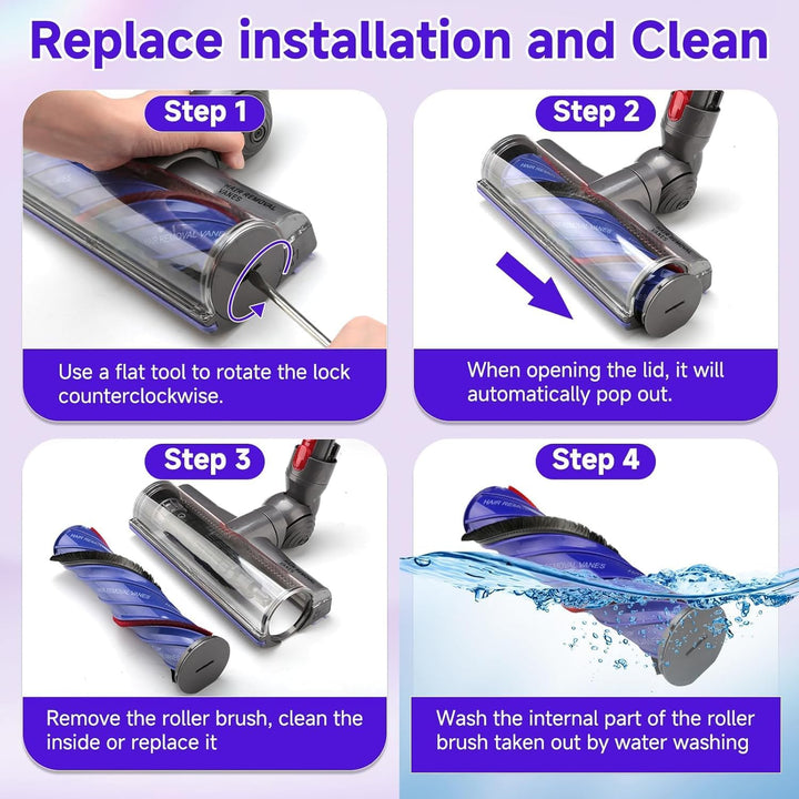 Elektrische Bürste kompatibel für Dyson V7 V8 V10 V11 V15 Staubsauger Ersatzteil Direktantrieb Reini