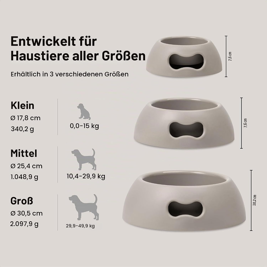 United Pets Pappy Grosse Hundenapf, Eco- Friendly, Made in Italy,  Futternapf, Trinknapf für Hunde,