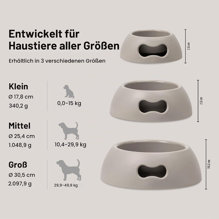 United Pets Pappy Grosse Hundenapf, Eco- Friendly, Made in Italy,  Futternapf, Trinknapf für Hunde,
