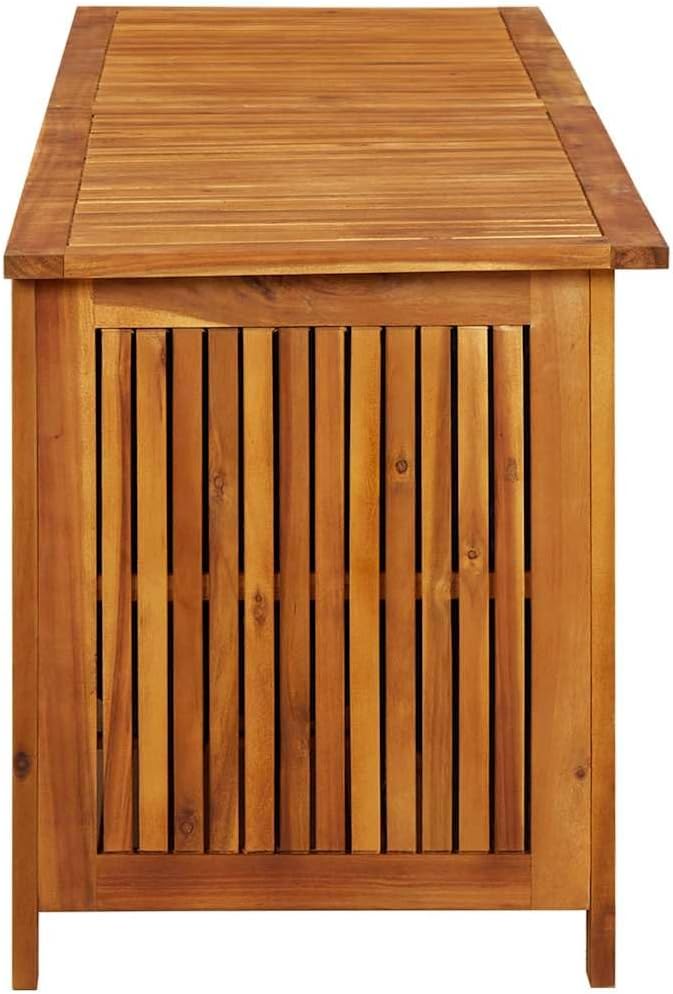 vidaXL Akazienholz Massiv Garten Aufbewahrungsbox Auflagenbox Kissenbox Gartenbox Gartentruhe Kissen