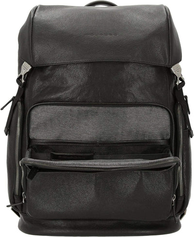 Piquadro Black Square Rucksack Leder 44 cm Laptopfach