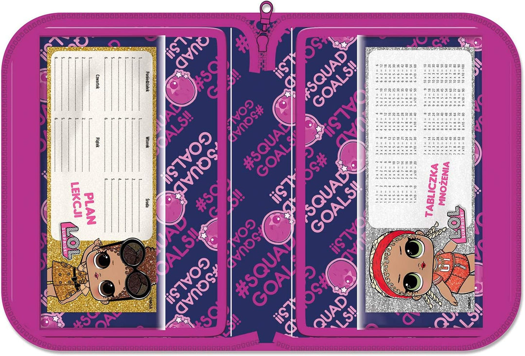 LOL Kindergartenrucksack Mädchen 1 Klasse Tornister Rucksack SET 3 tlg. L.O.L. für Vorschule inkl. S