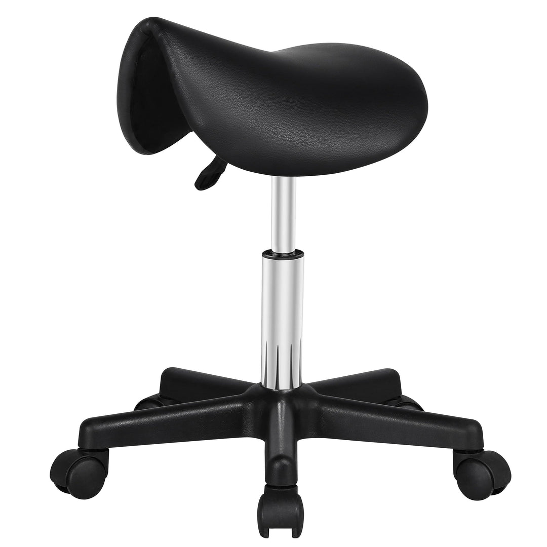Yaheetech Sattelhocker Rollhocker Drehhocker Praxishocker Arbeitshocker Bürohocker Hocker mit höhenv