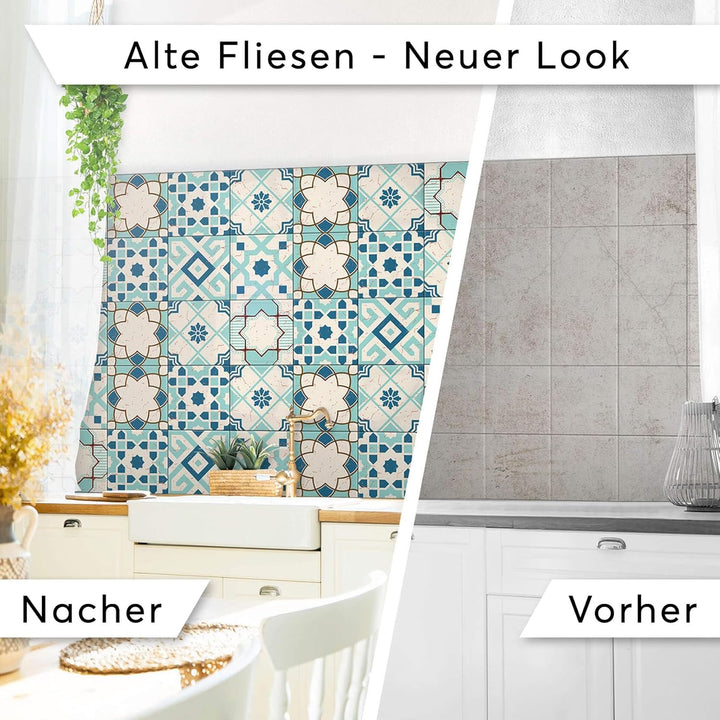 CREATISTO Mosaik-Fliesen Fliesensticker Fliesenfolie - Klebefolie Aufkleber für Fliesen I Klebeflies