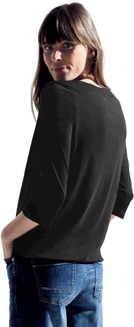 Cecil Damen T-Shirt M Raw Salvia Green, M Raw Salvia Green