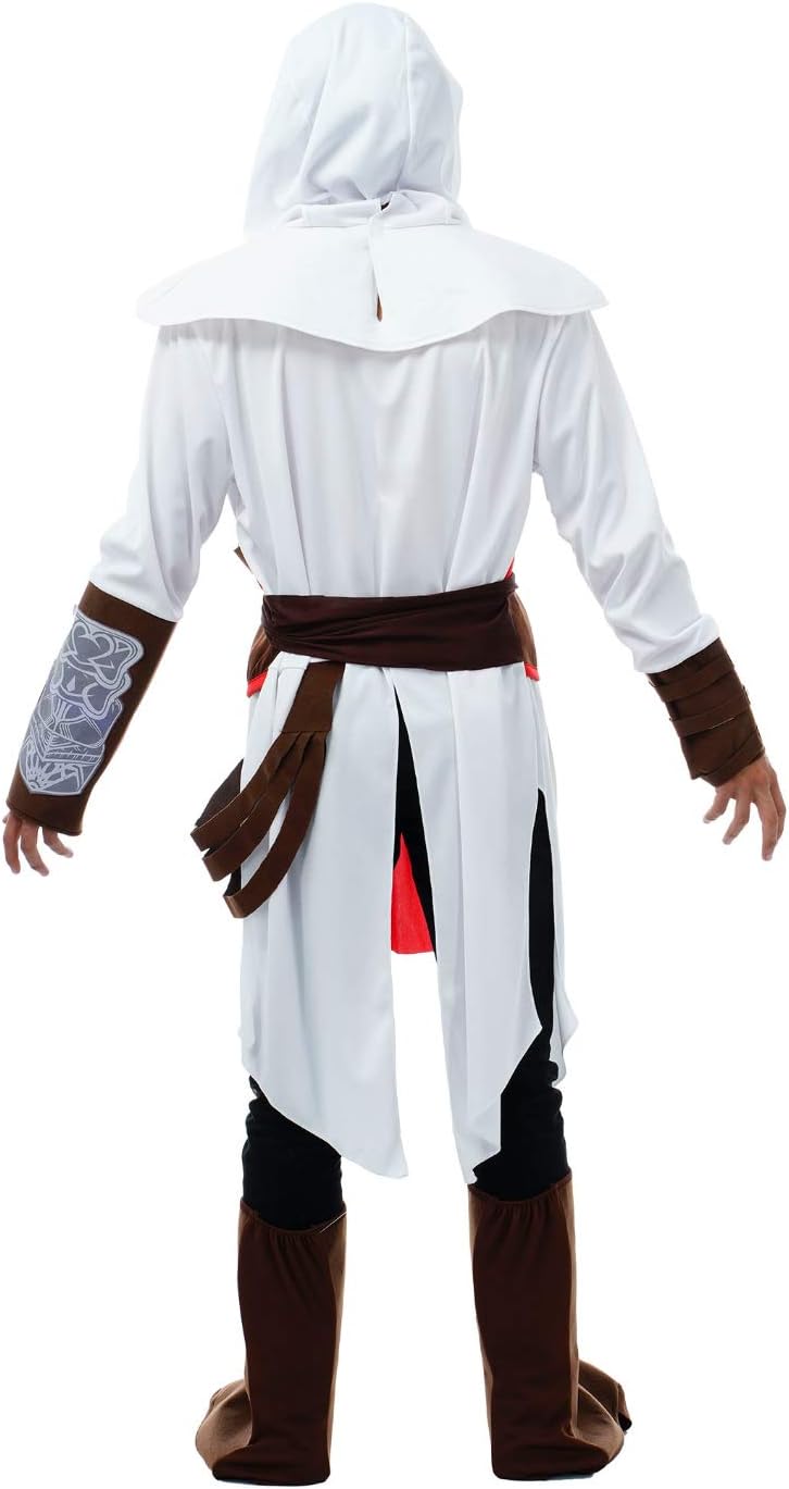 Herren Kostüm Assassins Creed Altair Deluxe Gr. M-XL weiss Fasching Karneval (M), M