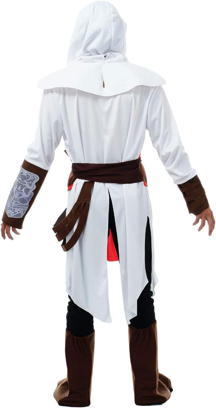 Herren Kostüm Assassins Creed Altair Deluxe Gr. M-XL weiss Fasching Karneval (L), L