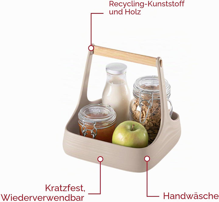 Guzzini - Tierra ALL TOGETHER, Tisch Caddy - Lehm - 17930079 22x22xh22,5 cm Ton, 22x22xh22,5 cm Ton