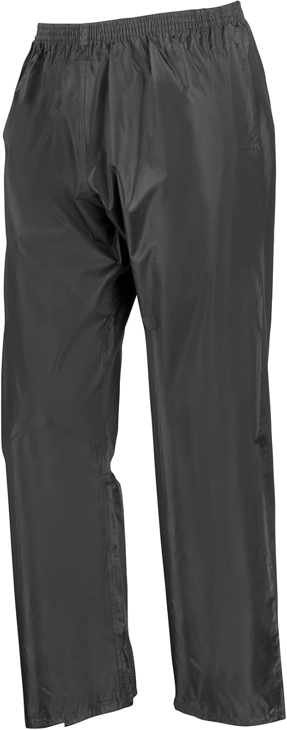 Result Schwerer, wasserdichter Herren-Regenanzug (Jacke und Hosenanzug) L Schwarz, L Schwarz