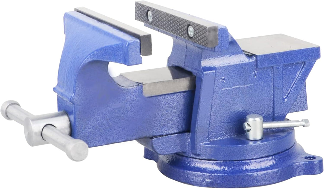 DAYUAN Schraubstock Drehbar 6'' Backenbreite Tischschraubstock mit Amboss 360° Drehbar Gusseisen Sch