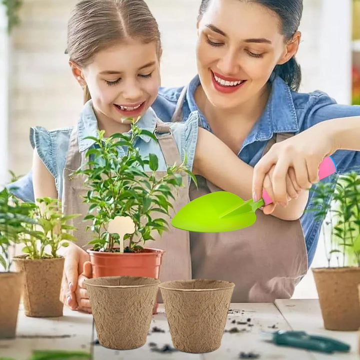 Kongou Gartengeräte-Set für Kinder, Garten-Set für Kleinkinder,19 Stück Gartenhandwerkzeuge | Tragba