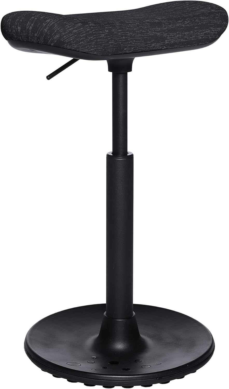 Topstar Sitness H2, Arbeitshocker, Stehhilfe, Drehhocker, Skateboardsitz, höhenverstellbar, Stoffbez
