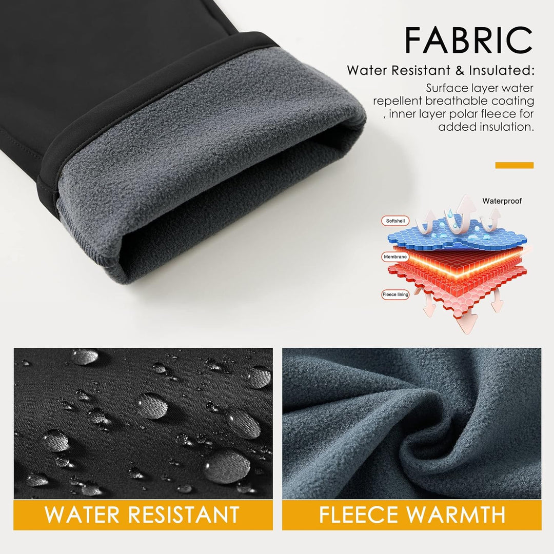 WILLIT Damen Schneehose Thermohose Gefüttert Wanderhose Wasserdicht Softshellhose Skihose Warm Trekk