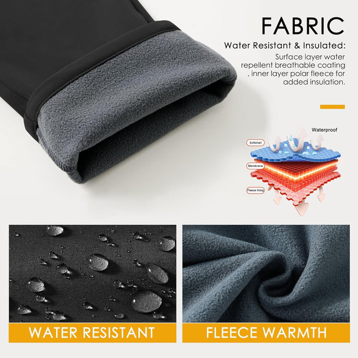 WILLIT Damen Schneehose Thermohose Gefüttert Wanderhose Wasserdicht Softshellhose Skihose Warm Trekk