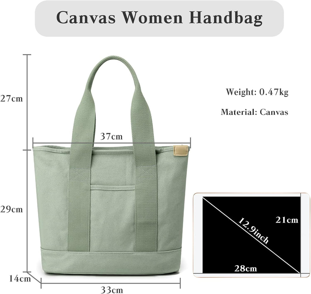 CORIOS Damen Henkeltaschen Canvas Tragetasche Grosse Kapazität Handtasche Multifunktionale Schultert