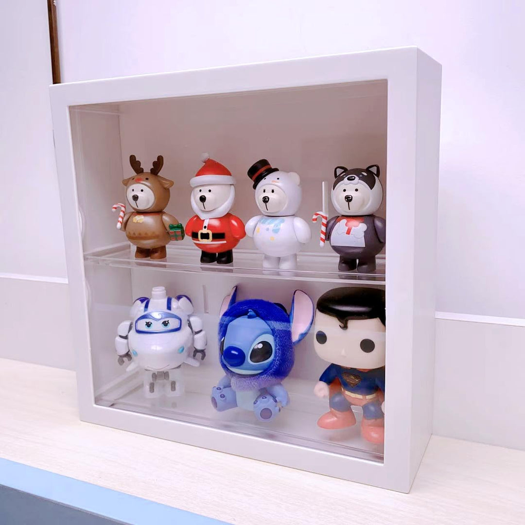Siyecioa Schaukasten Vitrine, Acryl Vitrine Hängend, Vitrine Klein mit Tür für Action Figuren Spielz