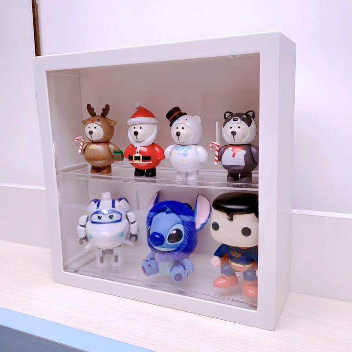 Siyecioa Schaukasten Vitrine, Acryl Vitrine Hängend, Vitrine Klein mit Tür für Action Figuren Spielz