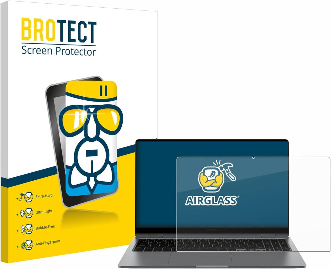 BROTECT Schutzglas für Samsung Galaxy Book5 360 15.6" Schutzfolie Panzer Folie Glas Displayschutz Ma