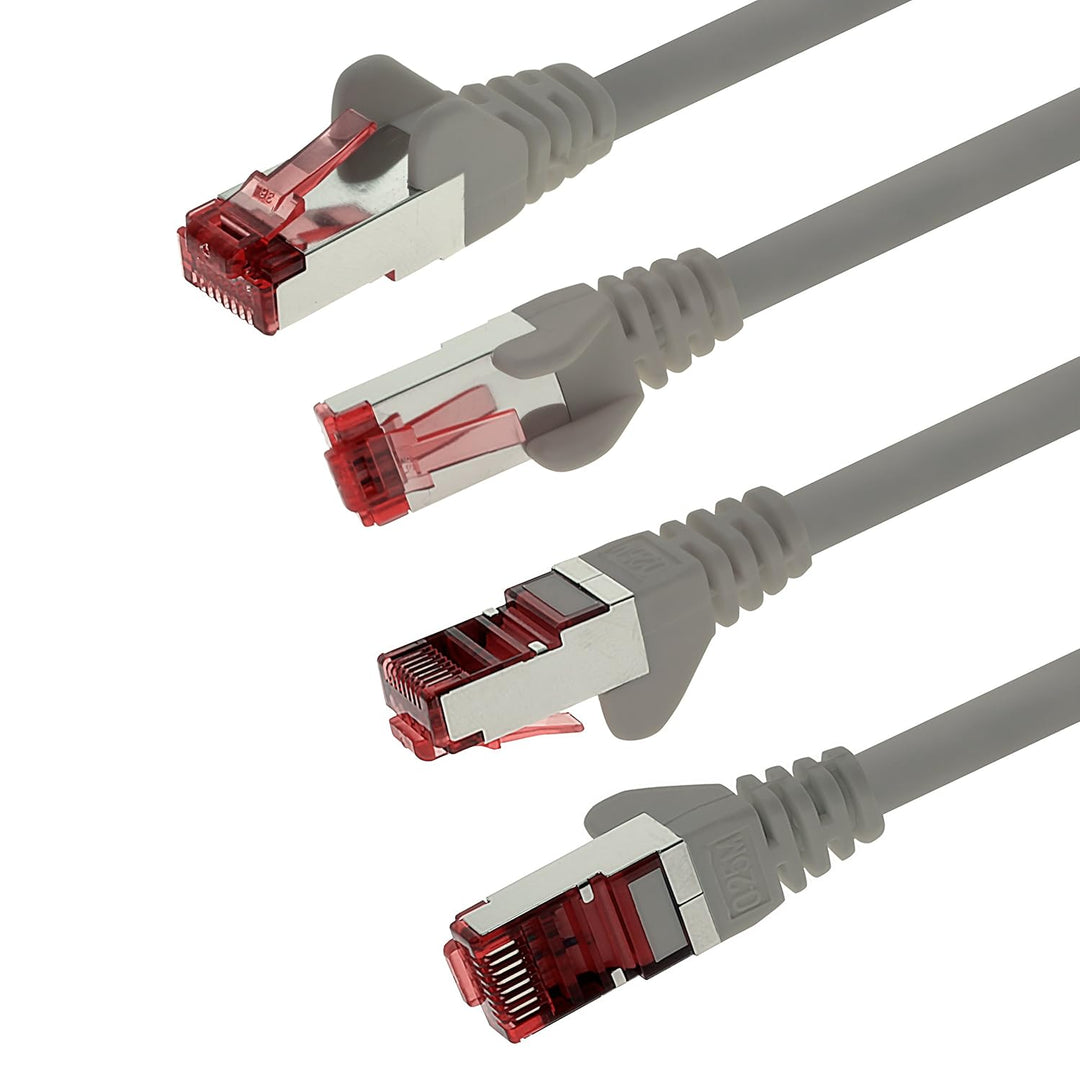 1aTTack.de - 10x 3m CAT6 Patchkabel S/FTP PIMF Schirmung CAT.6 RJ45 Netzwerkkabel Ethernetkabel DSL