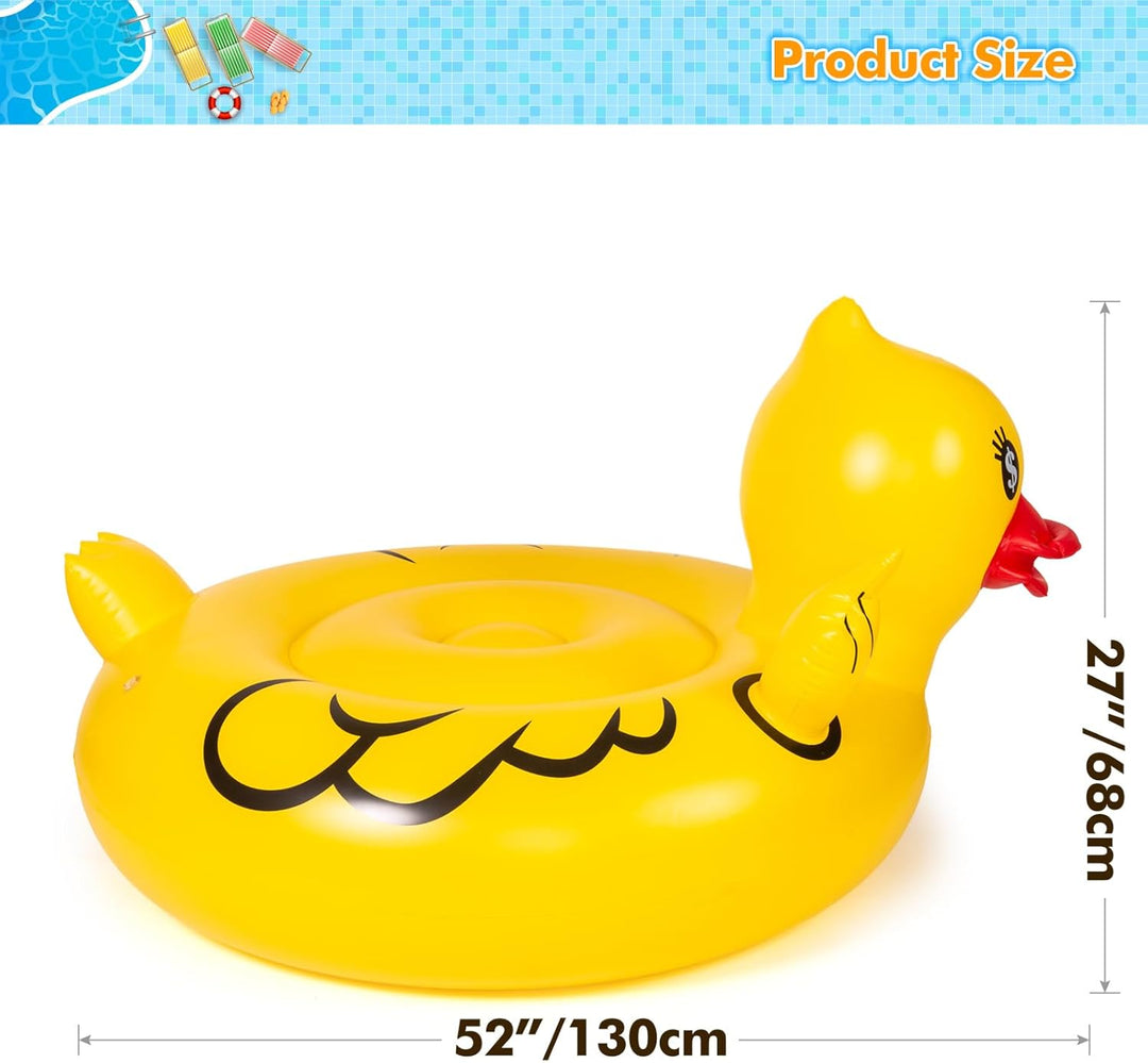 Float Joy Ente Aufblasbare Schwimmtier für den Pool Schwimmring Verdickte Schwimmreifen Erwachsene G