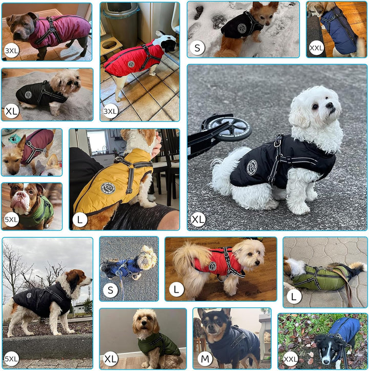Hundejacke Winterweste Jacken Hundemantel Hundepullover Haustier Skifahren Kostüm Ärmellose Baumwoll