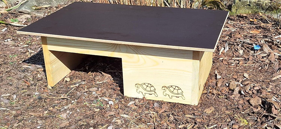 Premium Schildkrötenhaus (SH12) aus 20mm Vollholz - Schildkrötengehege Schildkröte Wetterfest