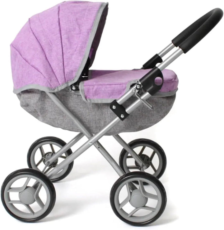 Bayer Chic 2000 Puppenwagen Lilli, Kleiner Puppenwagen für die jüngsten Puppenmuttis, Melange Lila,