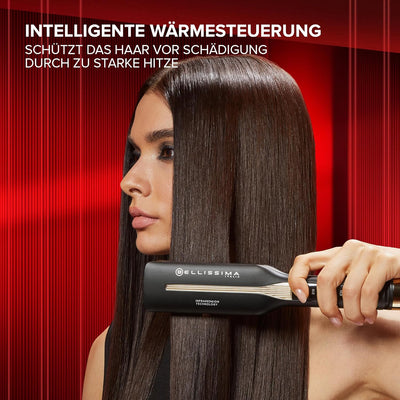 Bellissima Infrarot-Glätteisen, 4 Heizelemente, Keramik- und Keratinbeschichtung, 4 Temperaturen, fl