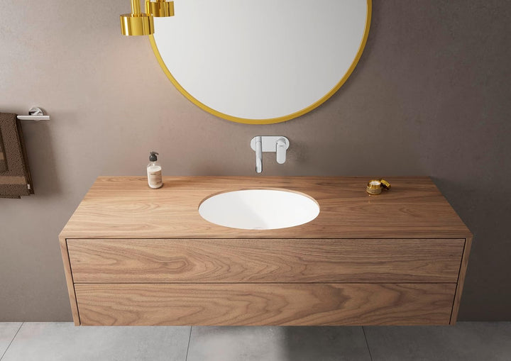 hansgrohe Waschtischarmatur Unterputz Vernis Blend, Wasserhahn Bad für Wandmontage, Badarmatur wasse