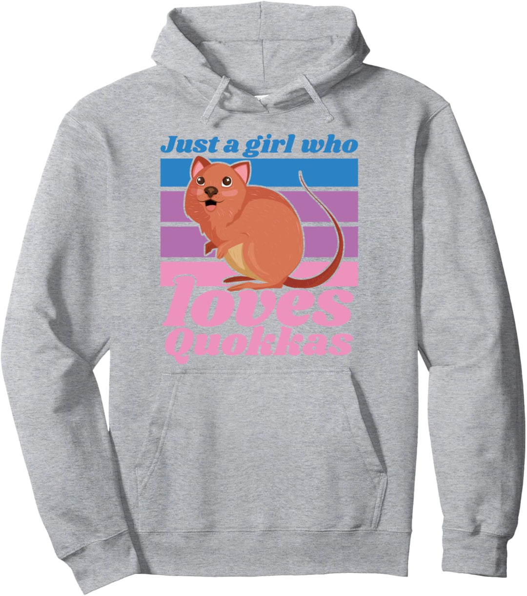 Just A Girl Who Loves Quokkas Quokka Mädchen Tier Süss Pullover Hoodie