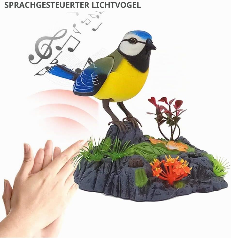 Singender zwitschernder Vogel, elektronischer sprechender Papagei, elektrisches Tierspielzeug, singe