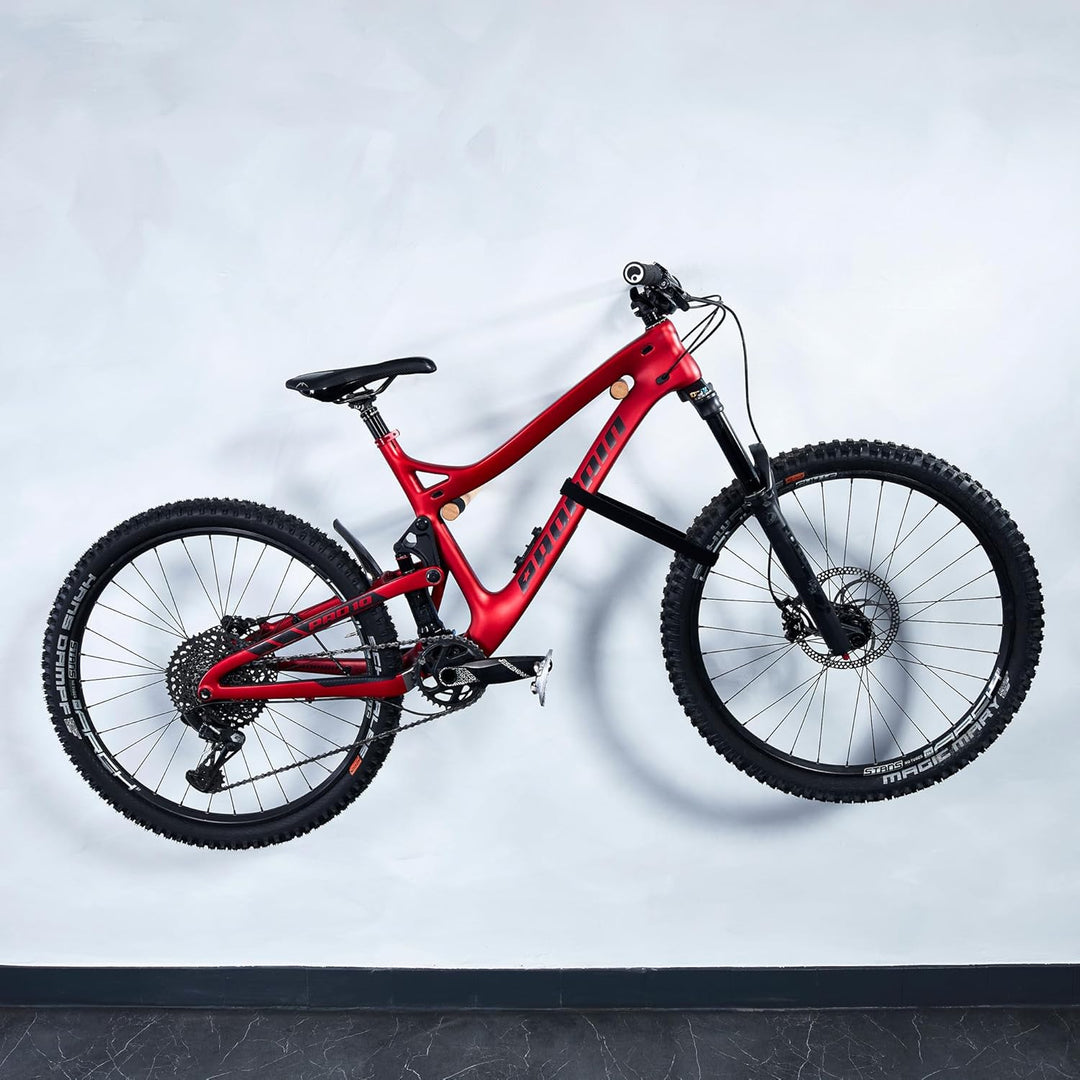 Borgen Fahrrad Wandhalterung Holz mit 20 kg Tragkraft - stabile Fahrradhalterung Wand für Rennrad, M