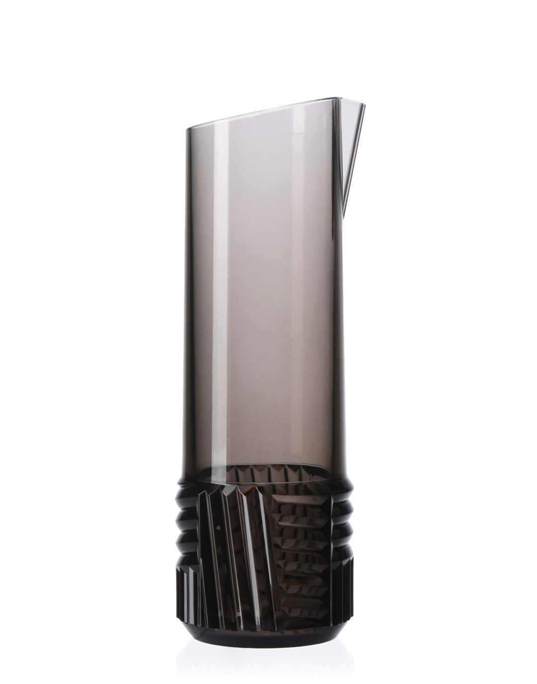 Kartell Trama Karaffe, Thermoplastisches Technopolymer, Grau, 30,5 x 10 cm Caraffa Fumè, Caraffa Fum