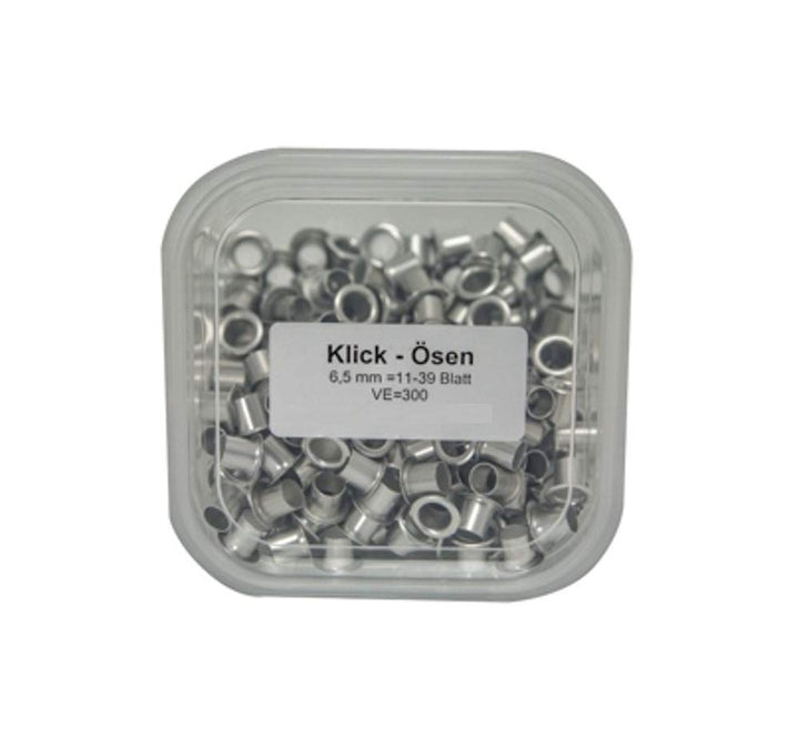 Sawukaytis Klick65 300 Klick Ösen 6,5 mm, 21-39 Blatt, für Duo-N20, Duo-N35, SN-120