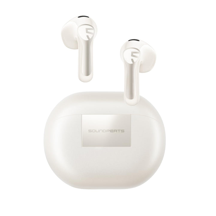 SoundPEATS Air6 HS Semi-in-Ear Bluetooth Kopfhörer, Beige | 13mm Dreimagnet-Treiber, LDAC+Hi-Res, 45
