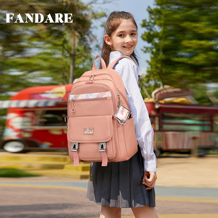 FANDARE Kinderrucksack Schulranzen Schultaschen Jungen Mädchen Schulrucksack Kinder Schultasche für