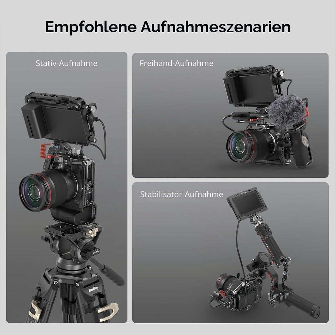 SMALLRIG R6 Mark II Kamerakäfig für Canon, Formschlüssiges Videokamera-Rig für Canon R6 Mark II, Ein