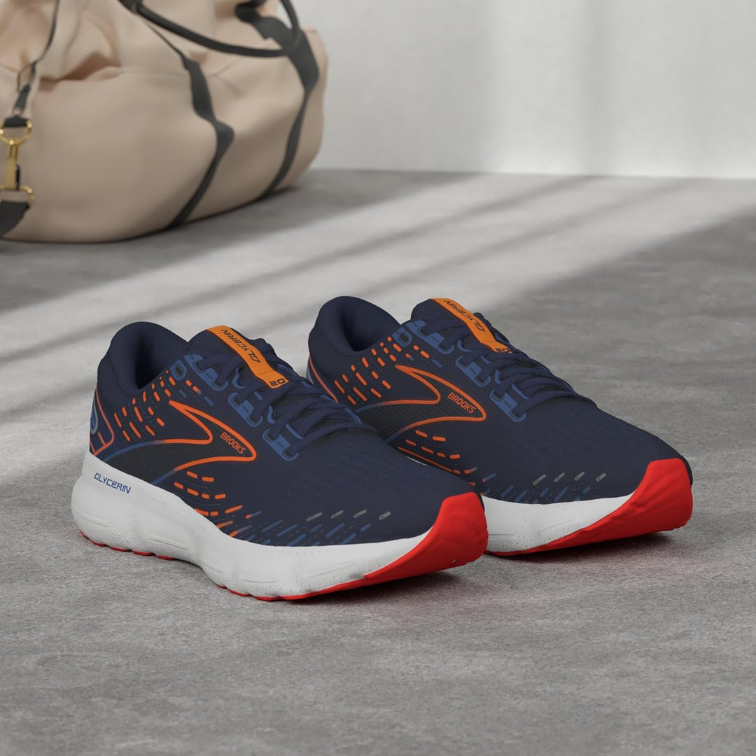 Brooks Men's Glycerin 20Running Shoe 42 EU Blue Depths Palace Blue Or, 42 EU Blue Depths Palace Blue