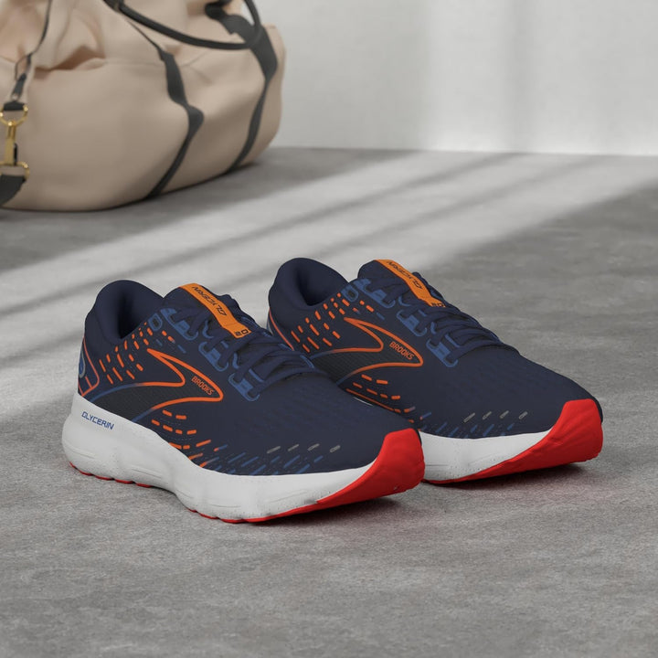 Brooks Men's Glycerin 20Running Shoe 42 EU Blue Depths Palace Blue Or, 42 EU Blue Depths Palace Blue