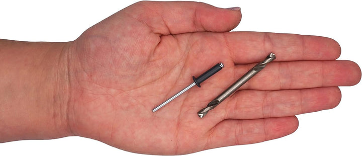 SKIR'CO (400 Stück) Blindnieten lackiert 4,0 x 16 mm, Aluminium Popnieten, Bohrer enthalten (Anthraz