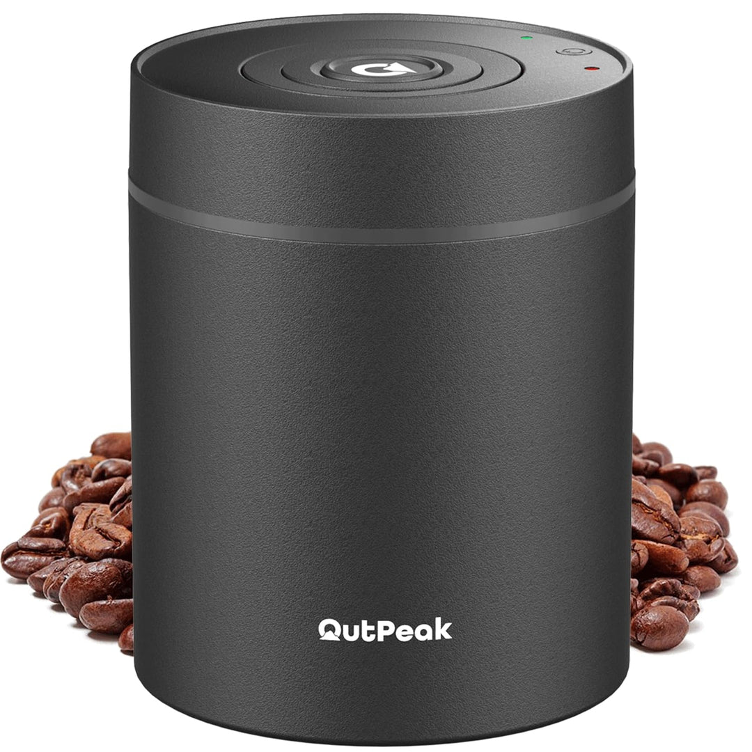 OUTPEAK Neo 2025 Kilo Auto-Vakuum-Kaffeedose, 1,5 l Fassungsvermögen für 500 ml Kaffeebohnen, Ein-Kn