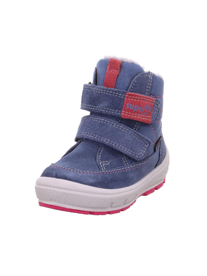 Superfit Mädchen Groovy Warm Gefütterte Gore-tex Schneestiefel, Blau Pink 8020