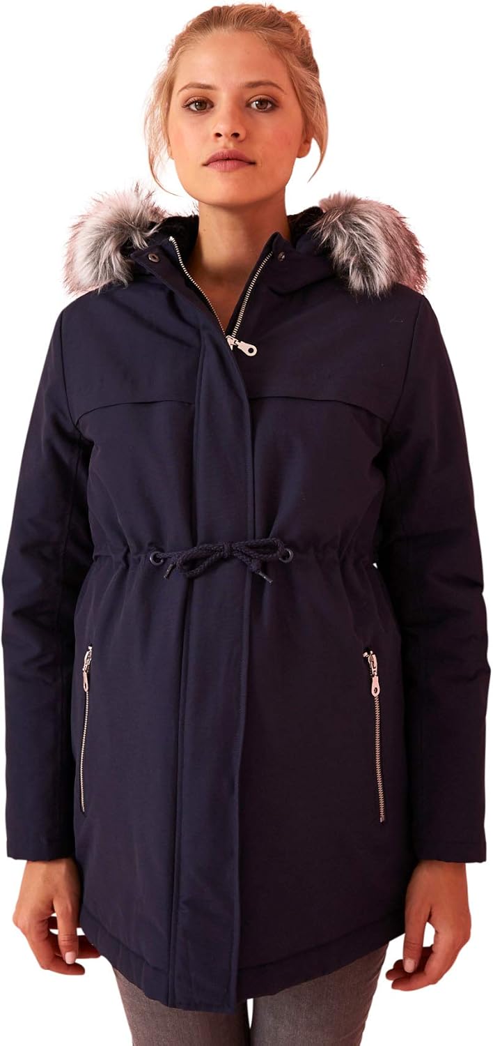 Vertbaudet 3-in-1-Parka, Tragejacke für Schwangerschaft & Stillzeit 38 Blau, 38 Blau